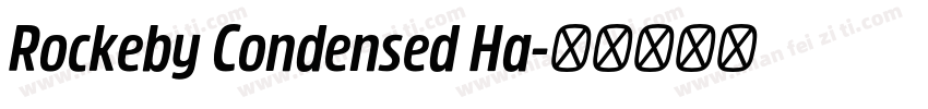 Rockeby Condensed Ha字体转换